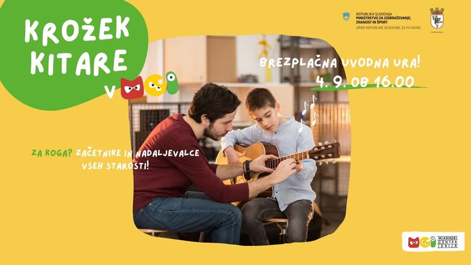 Brezplačna uvodna ura krožka kitare