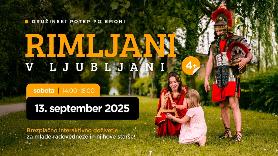 Rimljani v Ljubljani: brezplačni družinski festival