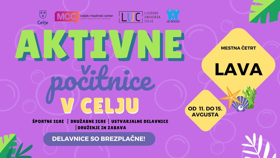 AKTIVNE POČITNICE 2025 - MČ LAVA