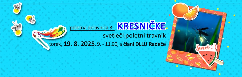 Poletna delavnica v Knjižnici Radeče: kresničke