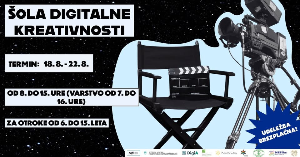 Šola digitalne kreativnosti - 2. termin [18. 8. - 22. 8.]