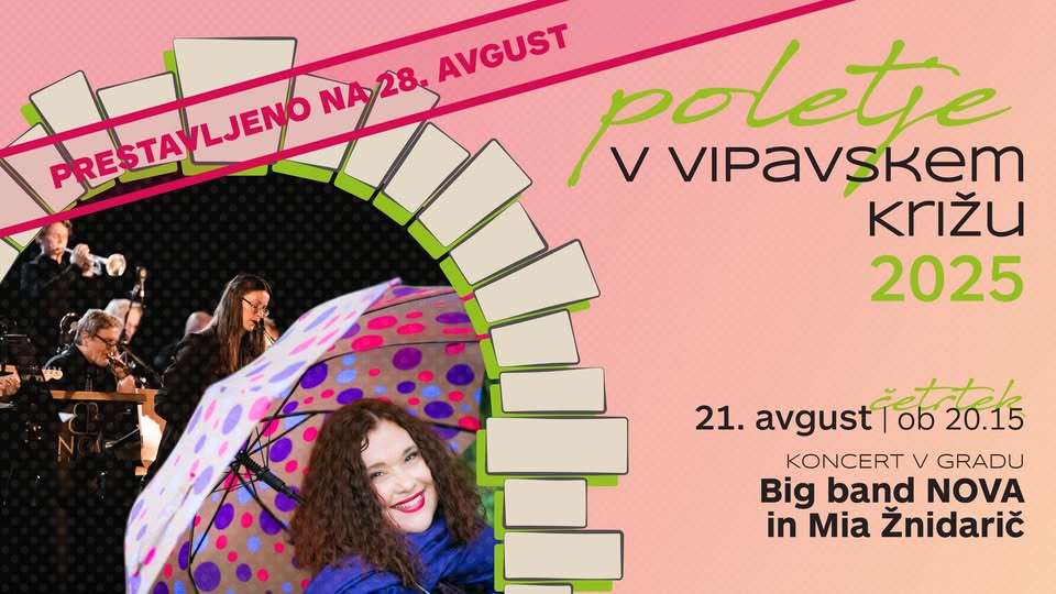 Big band NOVA in Mia Žnidarič - Poletje v Vipavskem Križu 2025