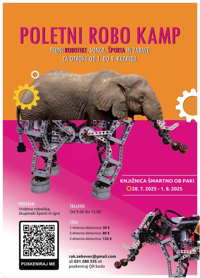 Poletni robo kamp v Knjižnici Šmartno ob Paki