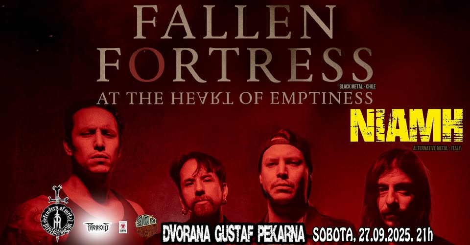FALLEN FORTRESS (black metal – Chile), NIAMH (alternative metal -IT)