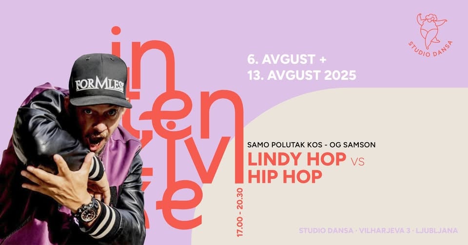 Lindy Hop vs Hip Hop | 6.8. in 13.8.2025 | Poletna plesna delavnica