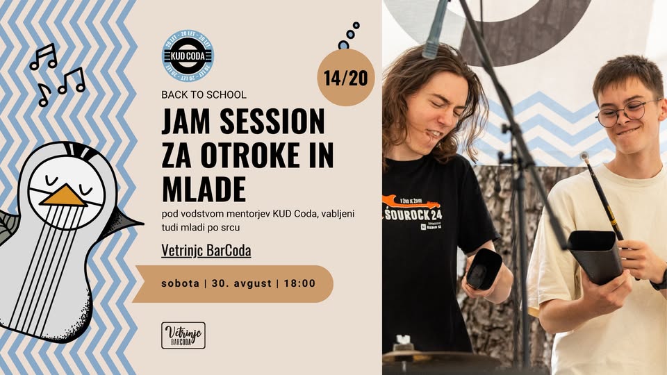 14/20 | Jam session za otroke in mlade (po srcu)