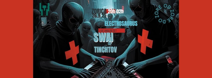 Tehnopolis w / SWAI-live analog act, Tinchtov, Electrosaurus