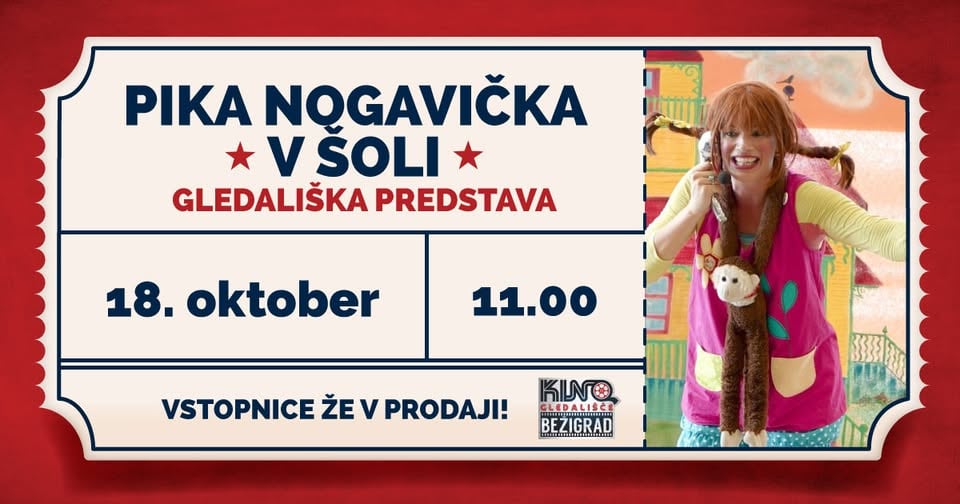 Gledališka predstava: PIKA NOGAVIČKA V ŠOLI