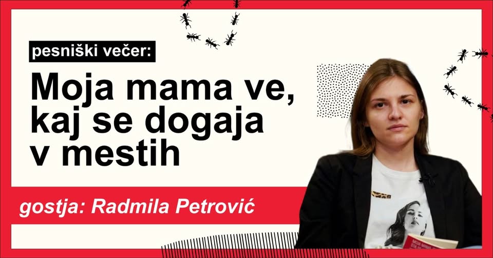 Moja mama ve, kaj se dogaja v mestih / pogovor in pesniški večer
