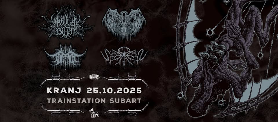 EOLITHxOCCULT BOOKING PARTY - ARTIFICIAL BRAIN + SUFFERING HOUR + DEVOID OF THOUGHT + SIDEREAN