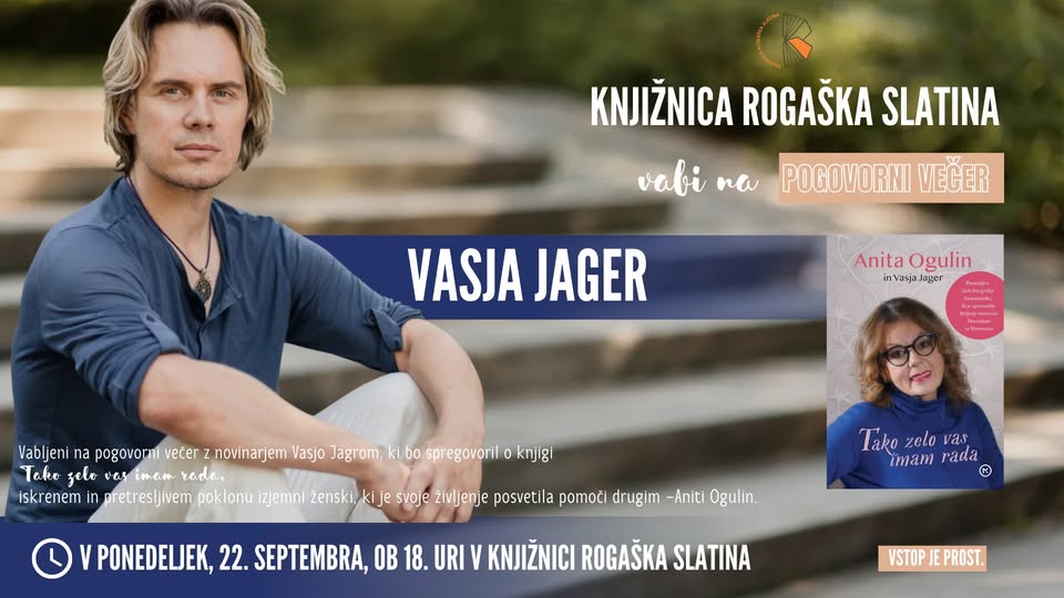 Vasja Jager o knjigi Tako zelo vas imam rada in še o čem