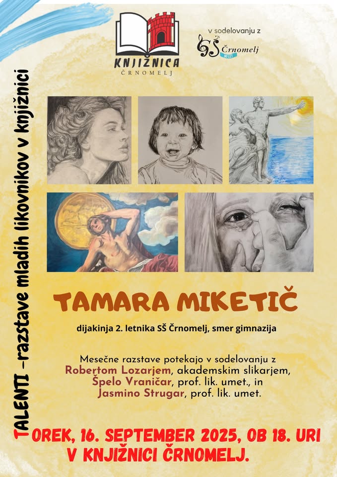 Talenti - razstave mladih likovnikov v knjižnici: Tamara Miketič