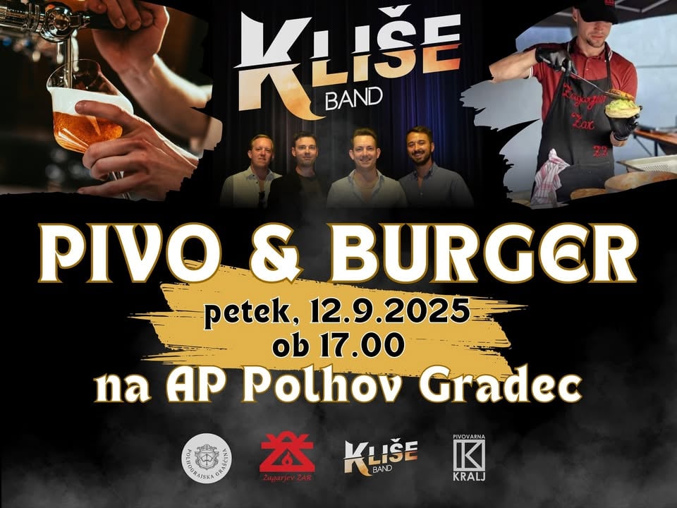 Pivo & burger na AP Polhov Gradec