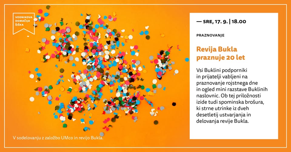 Praznovanje | Revija Bukla praznuje 20 let