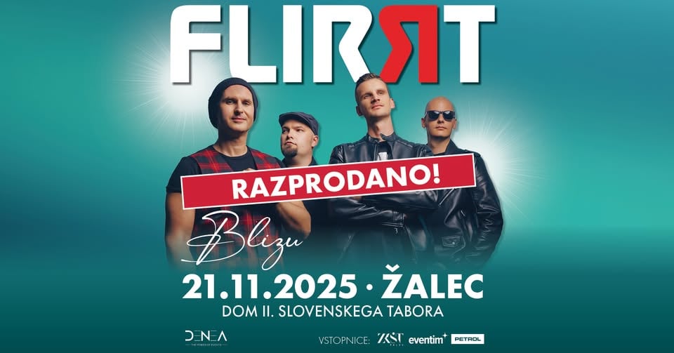 FLIRRT - BLIZU (sva) • 21.11.2025 • Dom II. slovenskega tabora Žalec