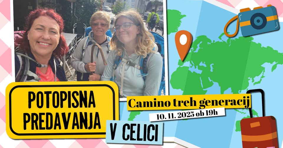 Potopisni ponedeljki v Celici: Camino treh generacij