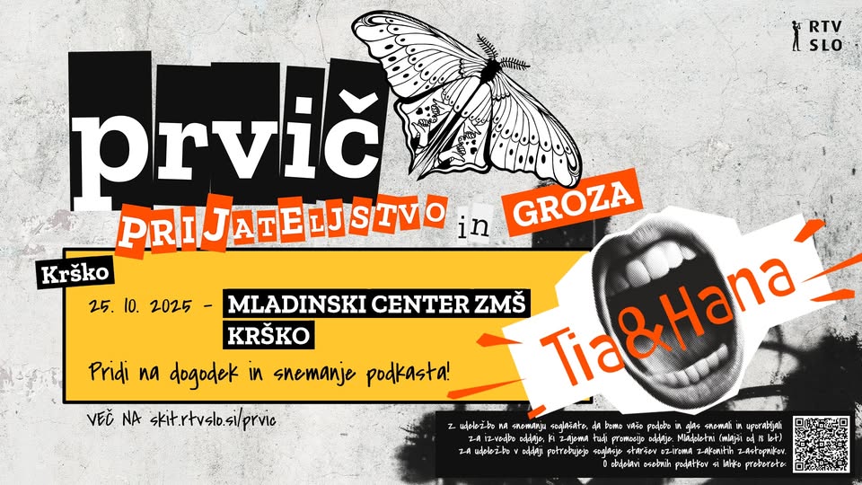 PRVIČ PRIJATELJSTVO: prijateljstvo in groza (dogodek & snemanje podkasta s skit.rtvslo.si)