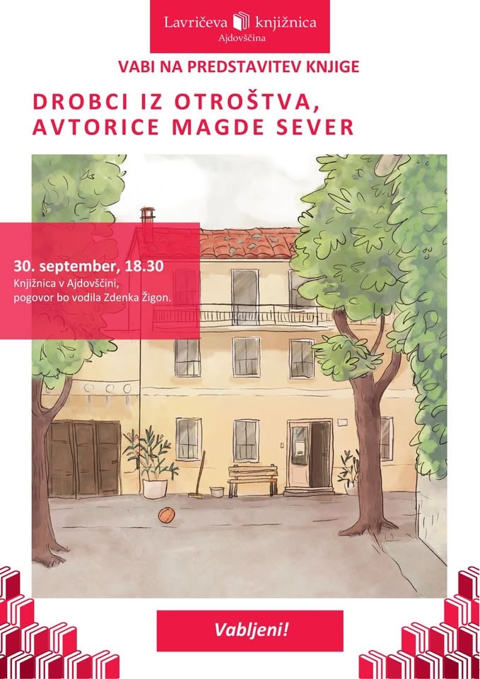 Predstavitev knjige Magde Sever Drobci iz otroštva