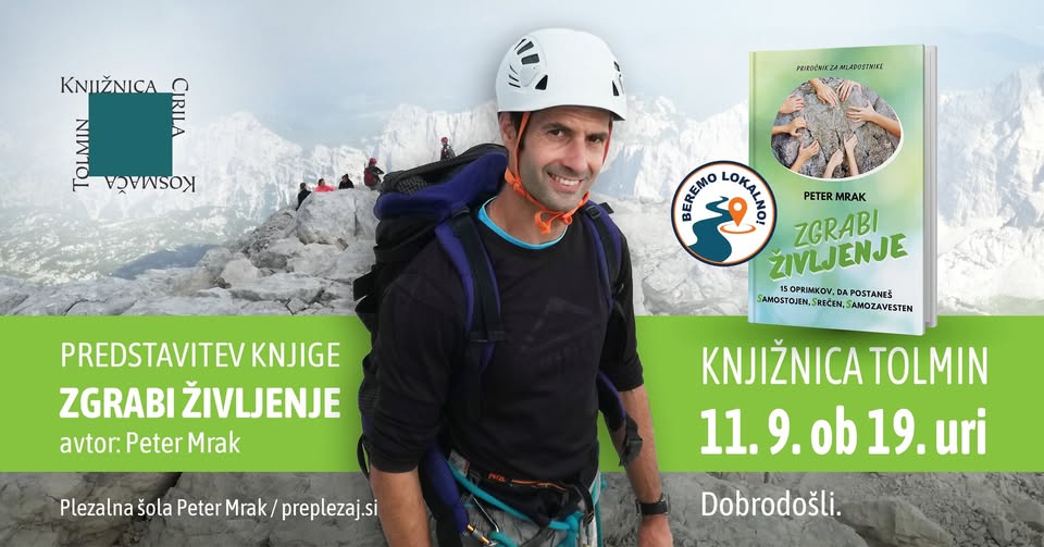Predstavitev knjige Petra Mraka Zgrabi življenje