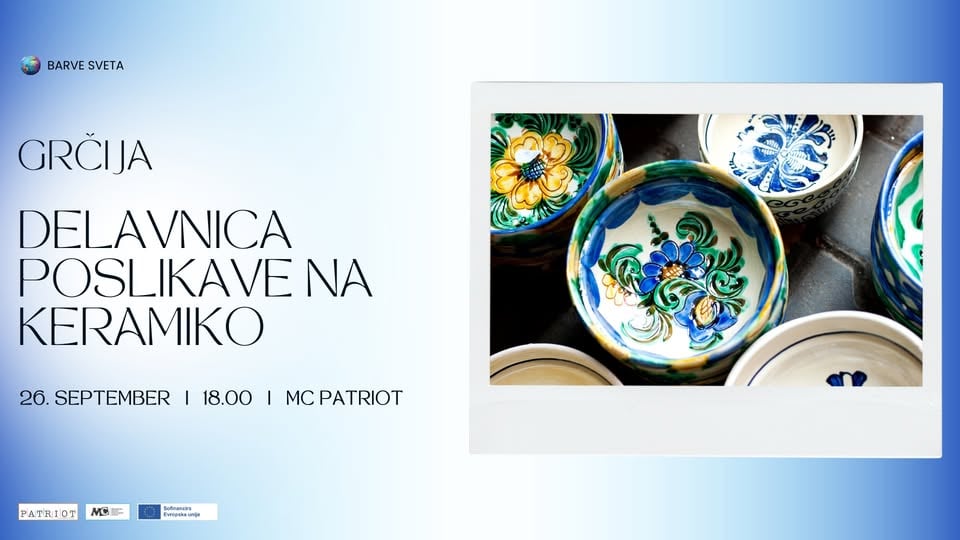 Barve sveta: Grčija – Delavnica poslikave na keramiko