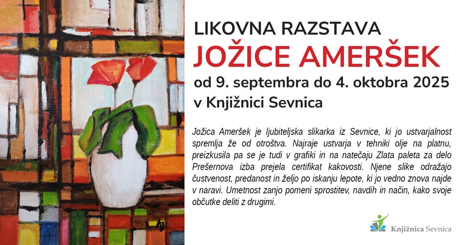 Likovna razstava JOŽICE AMERŠEK