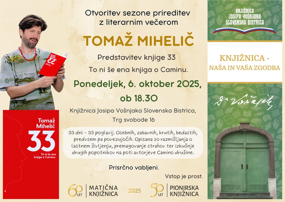 Otvoritev sezone prireditev z literarnim večerom večerom in predstavitev knjige TOMAŽA MIHELIČA 33