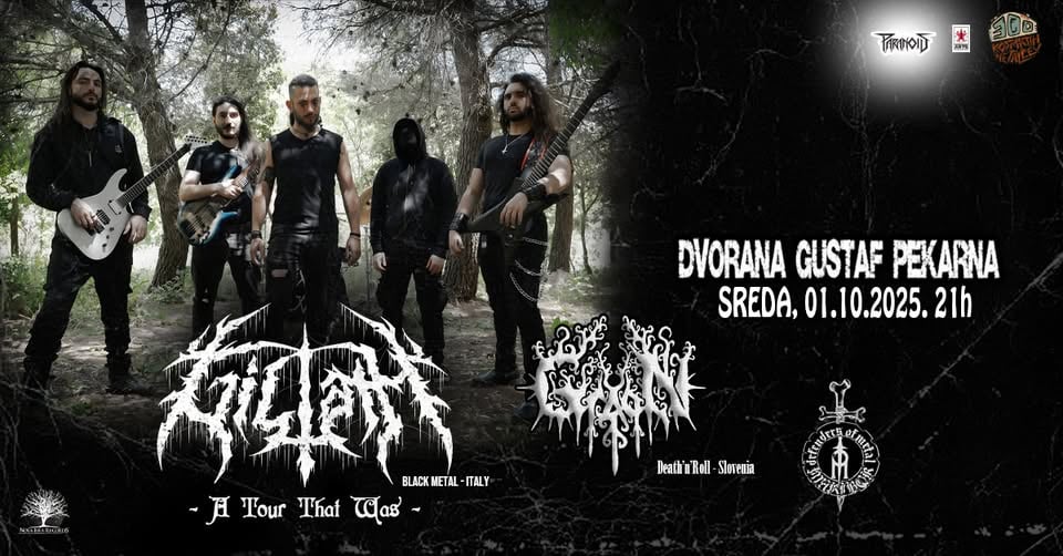GILIATH (black metal – Italy) + Grabn (Death'n'Roll - Slovenia)