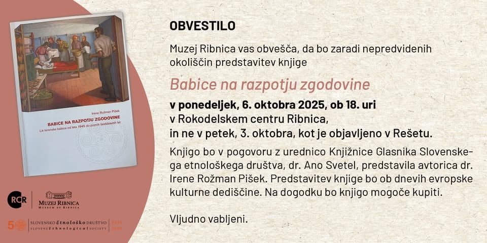 Predstavitev knjige Babice na razpotju zgodovine