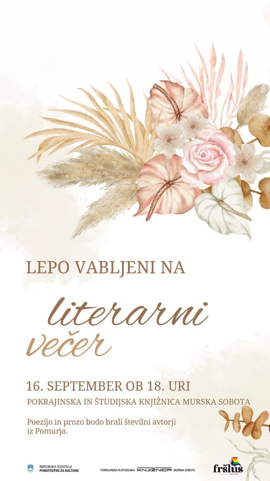 Literarni večer Društva Fršlus