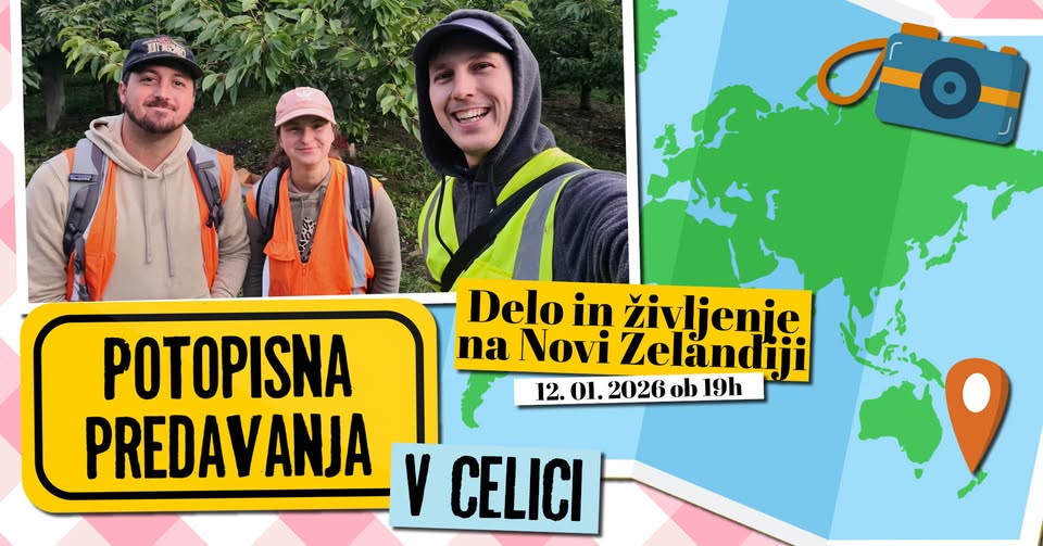 Potopisni ponedeljki v Celici: Delo in življenje na Novi Zelandiji