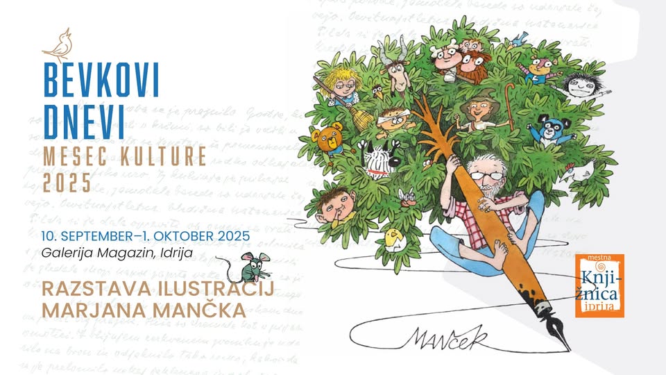 Razstava ilustratorja Marjana Mančka / Bevkovi dnevi 2025