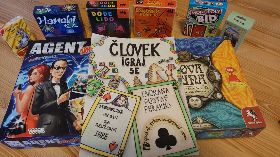 Človek igraj se! - dan namiznih iger vsak ponedeljek v Gustafu