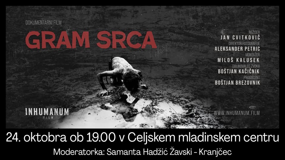 Gram srca: Projekcija in pogovor z režiserjem Janom Cvitkovićem