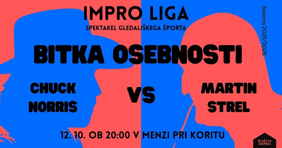 Impro liga: Bitka osebnosti - Chuck Norris vs Martin Strel