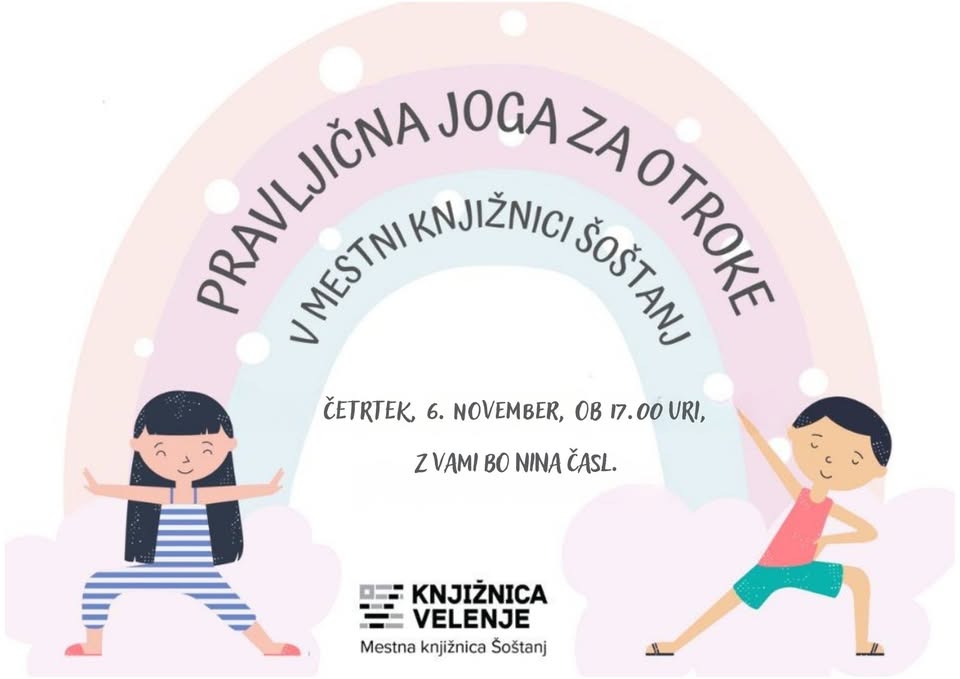 Pravljična joga v Mestni knjižnici Šoštanj