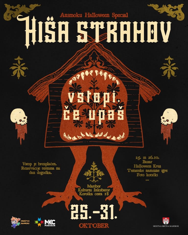 Hiša strahov: soba pobega v Kulturnem inkubatorju