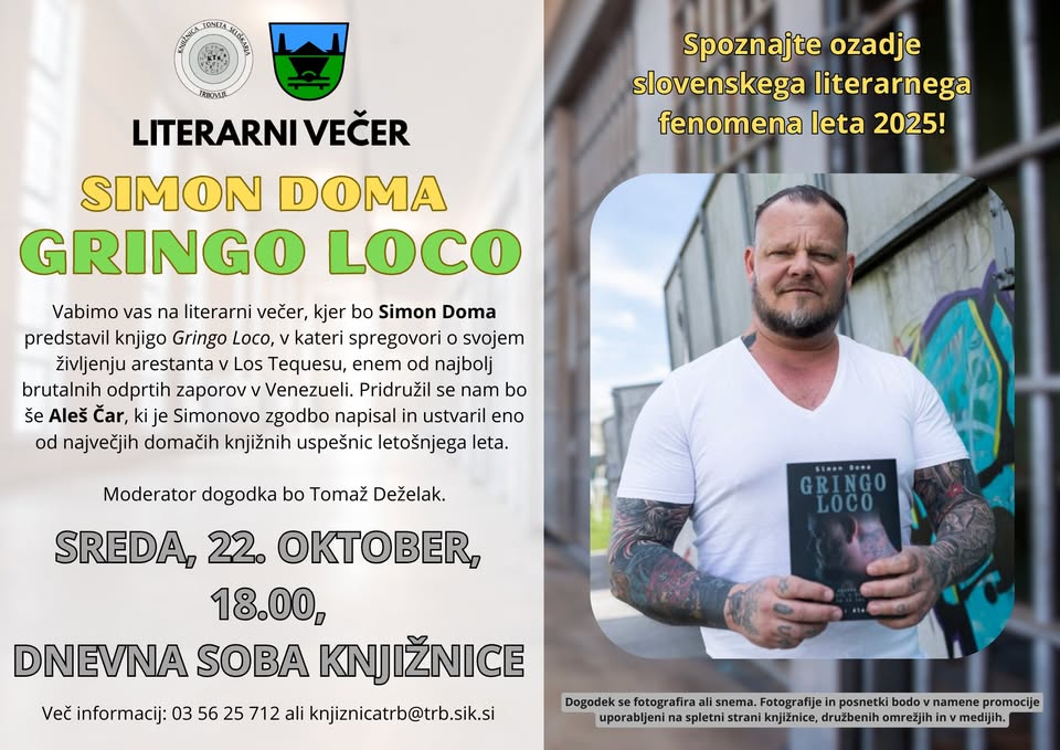 Literarni večer: Simon Doma (Gringo Loco)