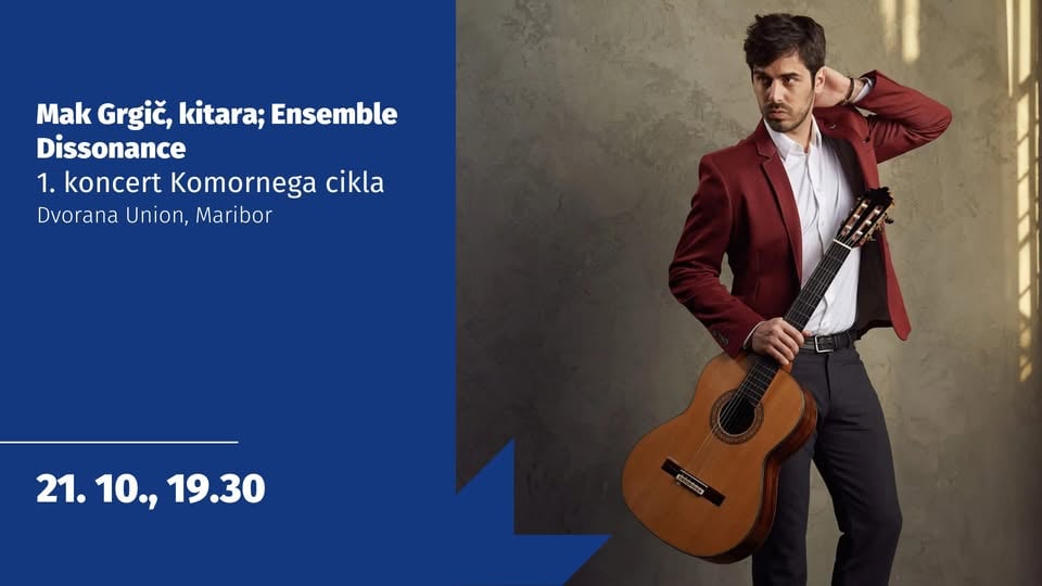 Mak Grgič, kitara; Ensemble Dissonance, 1. koncert Komornega cikla