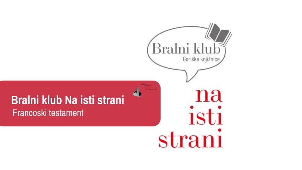 Bralni klub Na isti strani: Francoski testament