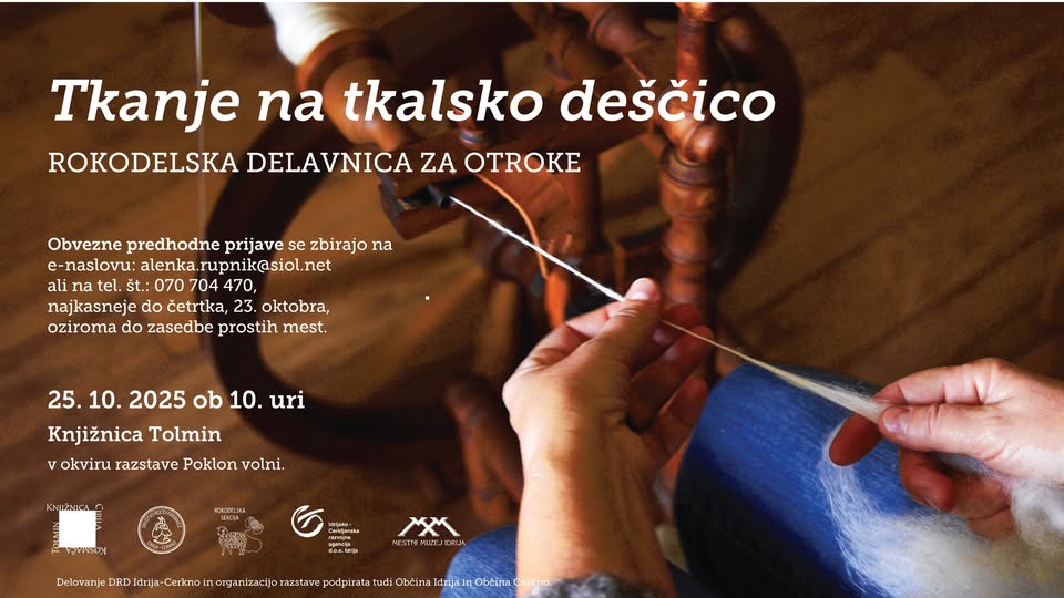 Tkanje na tkalsko deščico - rokodelska delavnica za otroke