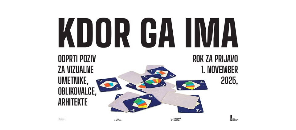 KDOR GA IMA - odprt poziv za vizualne umetnike, arhitekte, oblikovalce in ustvarjalce
