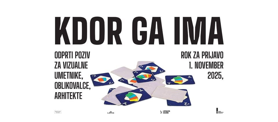 KDOR GA IMA - odprt poziv za vizualne umetnike, arhitekte, oblikovalce in ustvarjalce