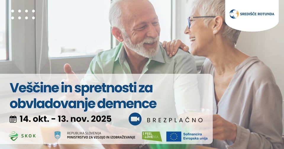 Brezplačni izobraževalni tečaj: Veščine in spretnosti za obvladovanje demence