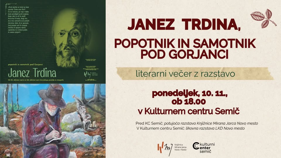 Janez Trdina, popotnik in samotnik pod Gorjanci
