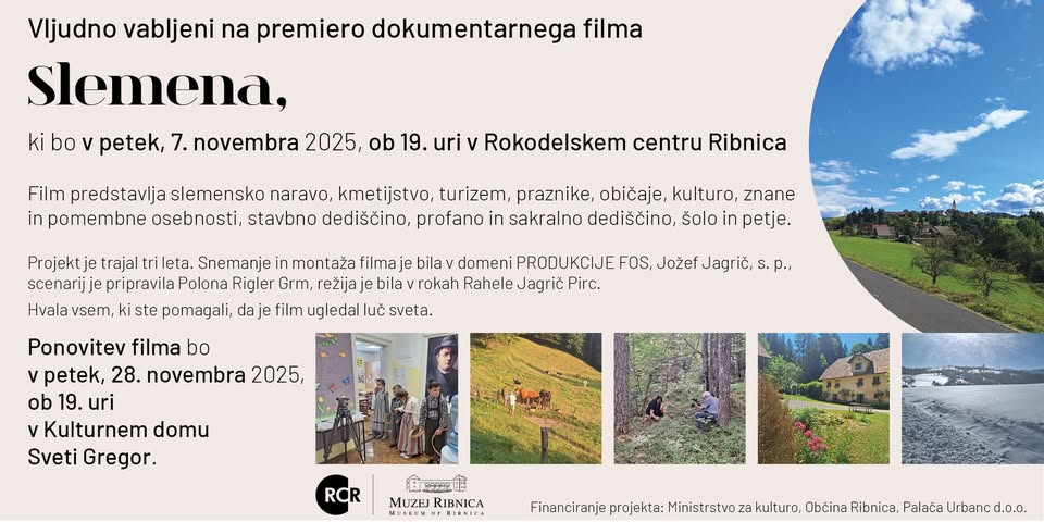 Premiera dokumentarnega filma Slemena