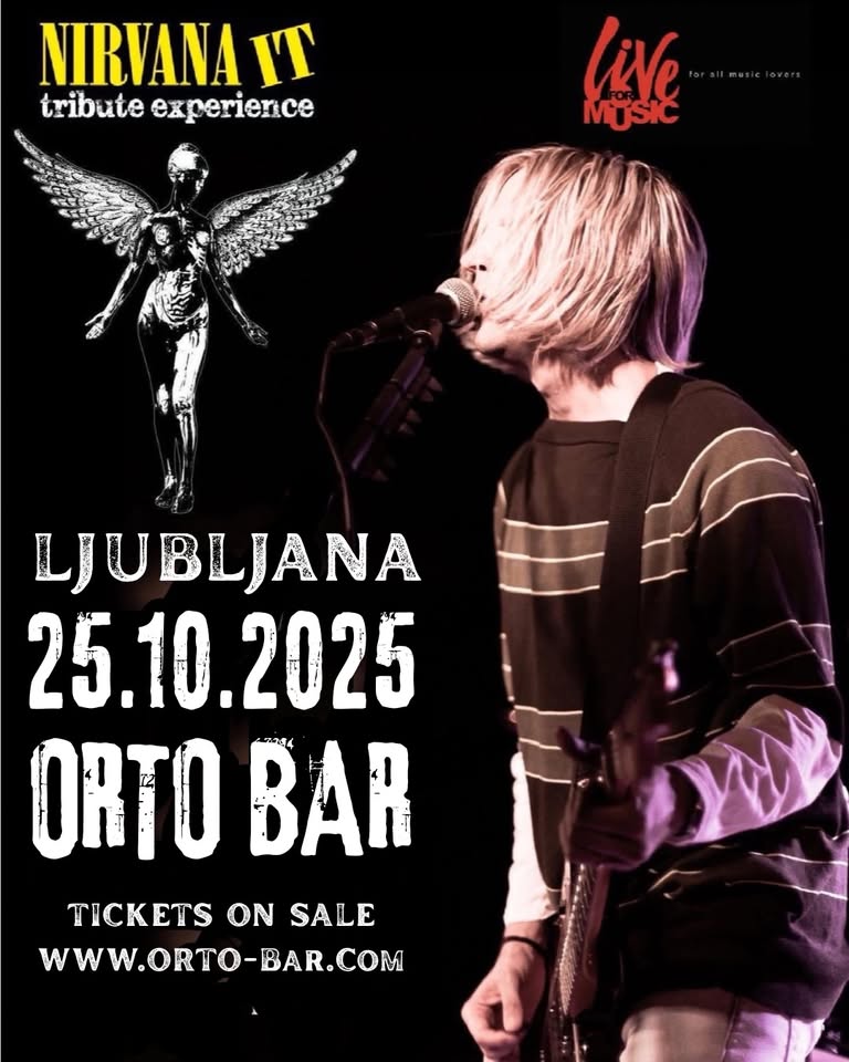Nirvana IT Tribute Experience Live At ORTO BAR - LJUBLJANA