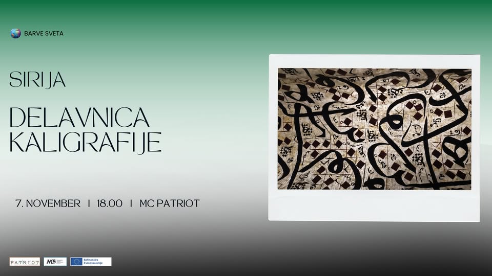 Barve sveta: Sirija – Delavnica kaligrafije