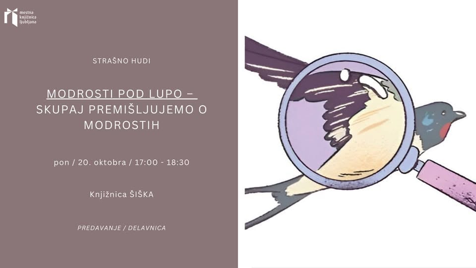 Modrosti pod lupo – skupaj premišljujemo o modrostih