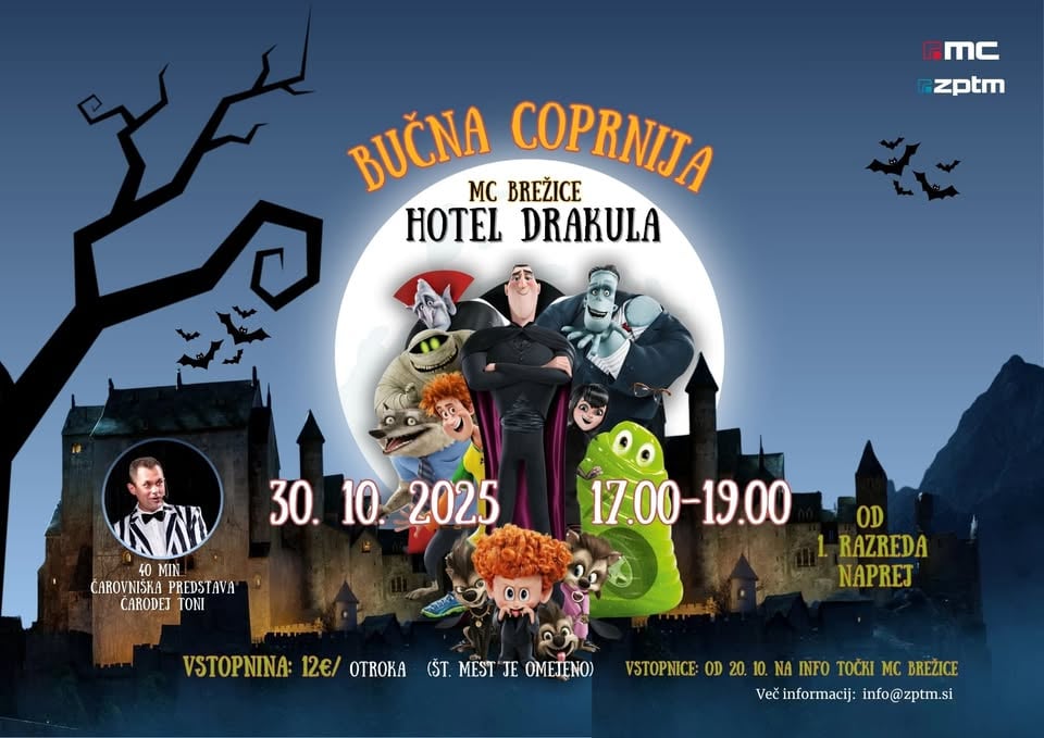 BUČNA COPRNIJA - Hotel Drakula 30. 10. 2025 MC Brežice
