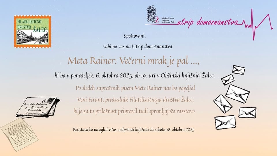 Utrip domoznanstva: Meta Rainer: Večerni mrak je pal …